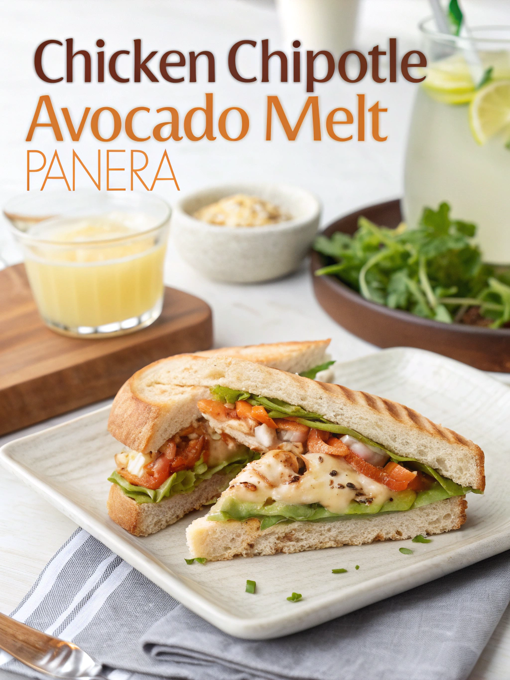 chicken chipotle avocado melt panera